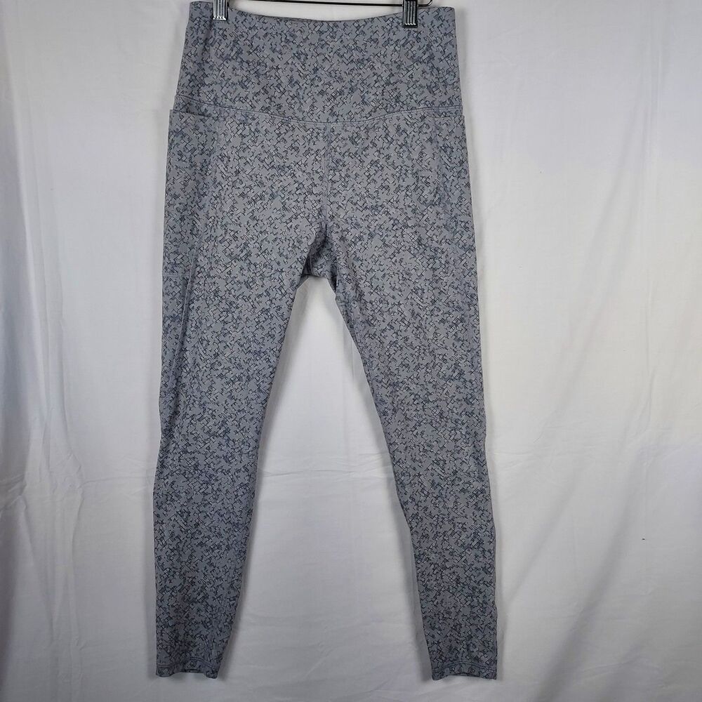 Spyder Active Leggings Medium Women’s Gray Print High Waist Stretch